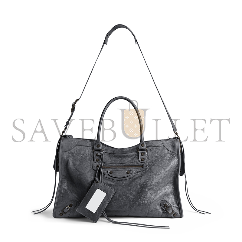 Ba1en*iaga LE CITY BAG LARGE IN VOLCANIC ROCK 8657652ACFH1251 (46*29*17cm)